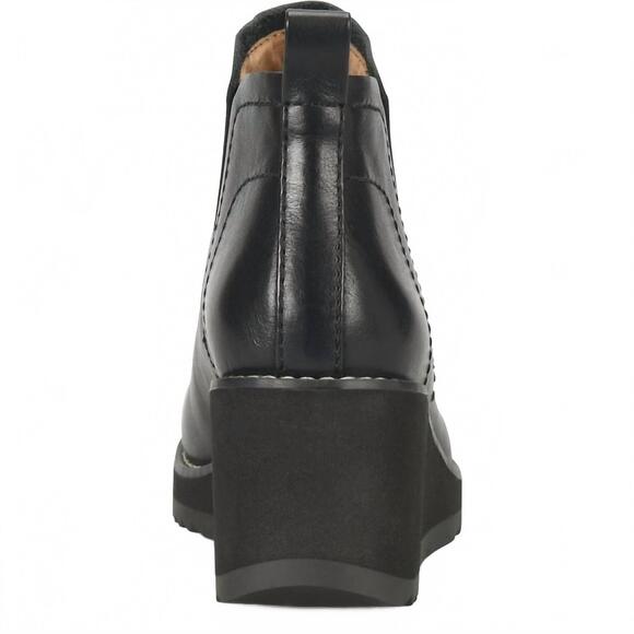 NEW SOFFT women's emeree wedge boot in black leather - Picture 4 of 6